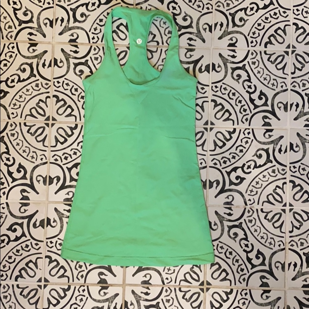 Lululemon neon green tank